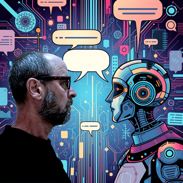 jeff talking with an AI